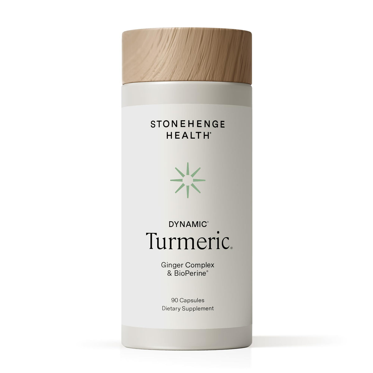 Stonehenge Health Dynamic Turmeric Curcumin bottle for daily wellness.
