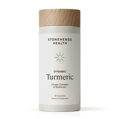 Stonehenge Health Dynamic Turmeric Curcumin bottle for daily wellness.