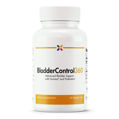 Stop Aging Now BladderControl360 bottle shown for daily urinary health support.