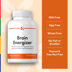 Daily dosage image demonstrates two veggie capsules per serving.