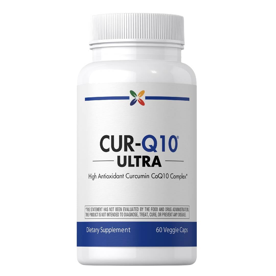 Stop Aging Now CoQ10 200mg bottle front with vegetarian capsules for daily wellness
