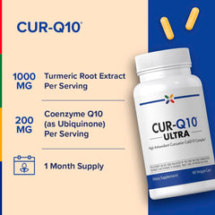 Stop Aging Now CoQ10 packaging label shows standardized curcumin and BioPerine