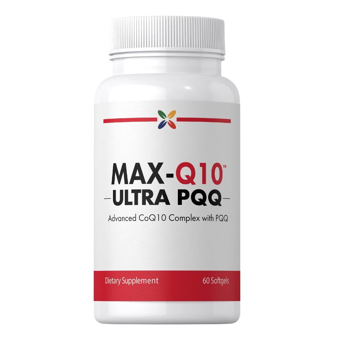 Stop Aging Now CoQ10 200mg softgels front view for daily use.