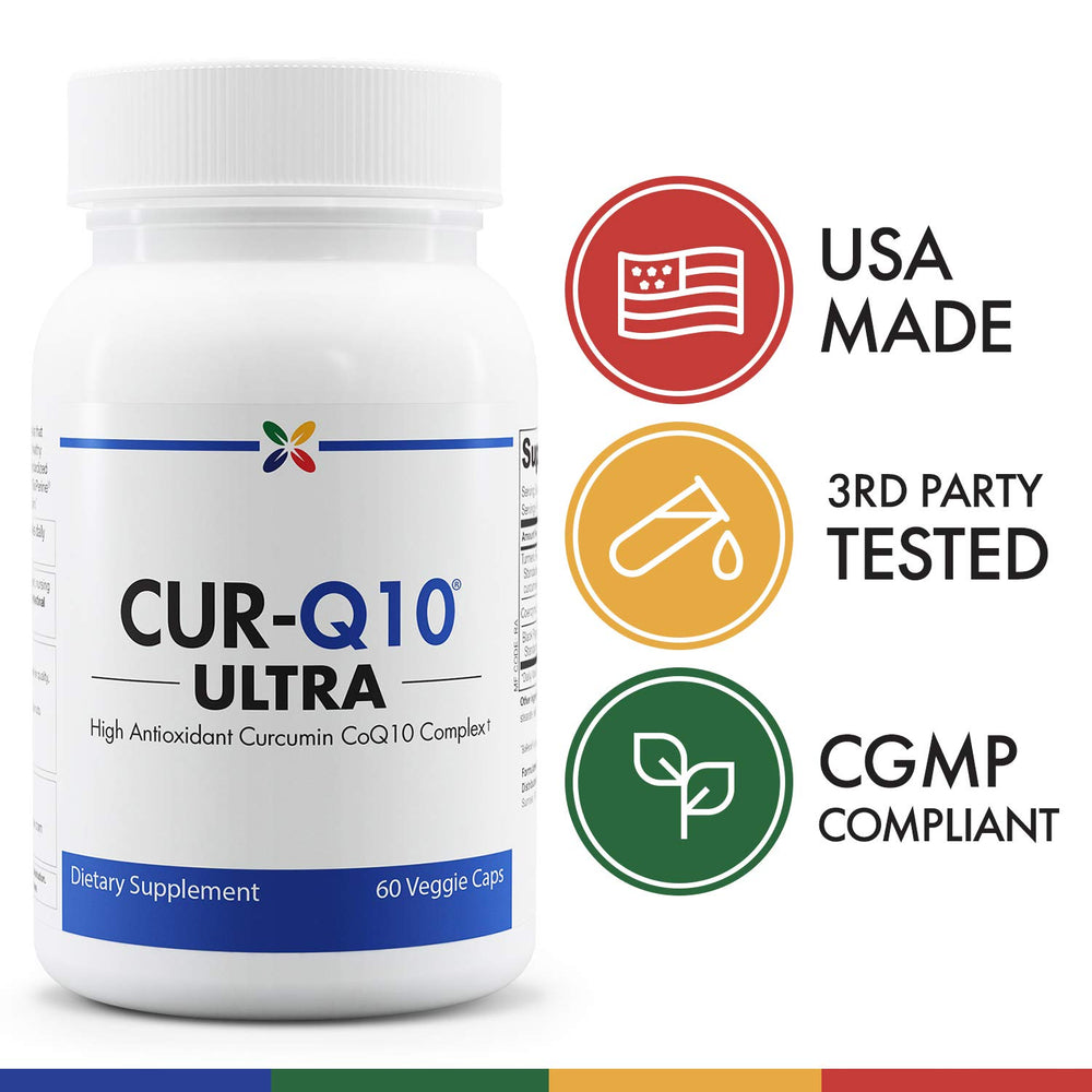 Stop Aging Now CUR-Q10 Ultra Complex turmeric-curcumin blend highlights absorption