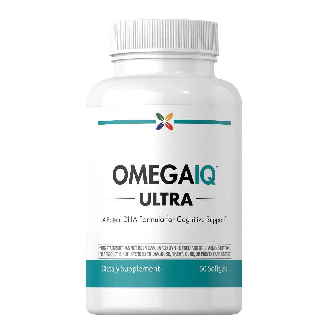 Stop Aging Now Omega-3 bottle front for easy daily omega-3 intake.