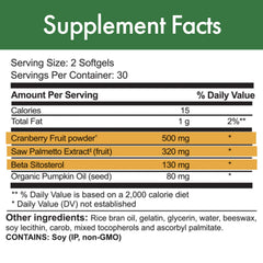 Stop Aging Now OptiProstate Ultra ingredients pack featuring saw palmetto and beta-sitosterol.