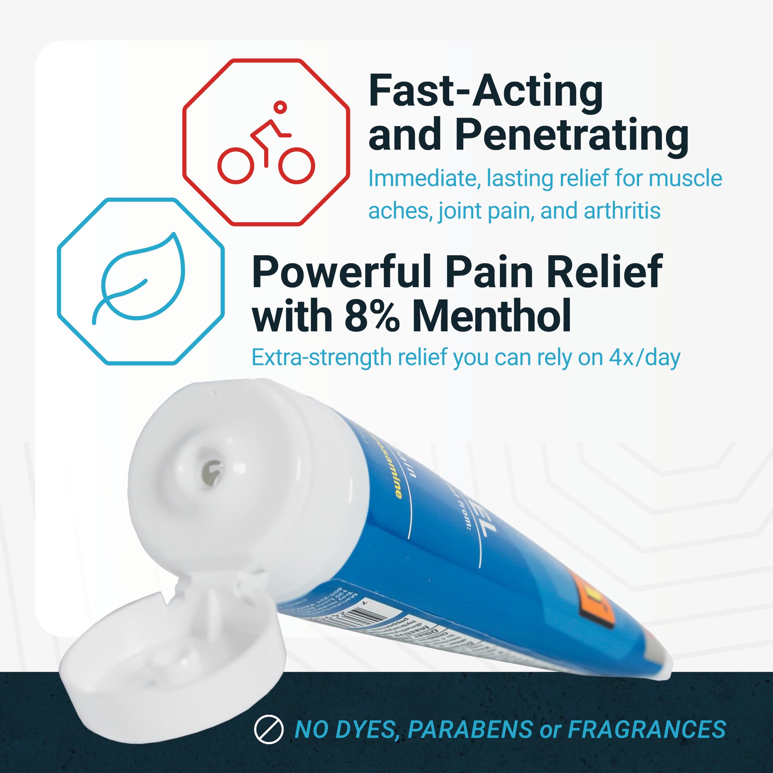 Stopain gel provides cooling menthol for immediate soothing relief.