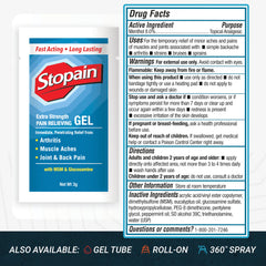 Stopain travel-friendly packets fit TSA-ready kits and on-the-go use.