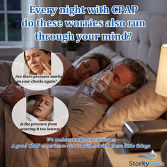 StorityArian Airfit F20 upgraded silicone cushion enhances comfort and stability overnight.