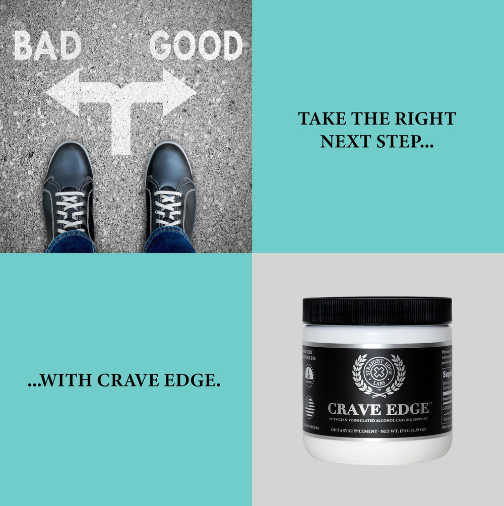 Optimized storage jar keeps Crave Edge powder fresh.