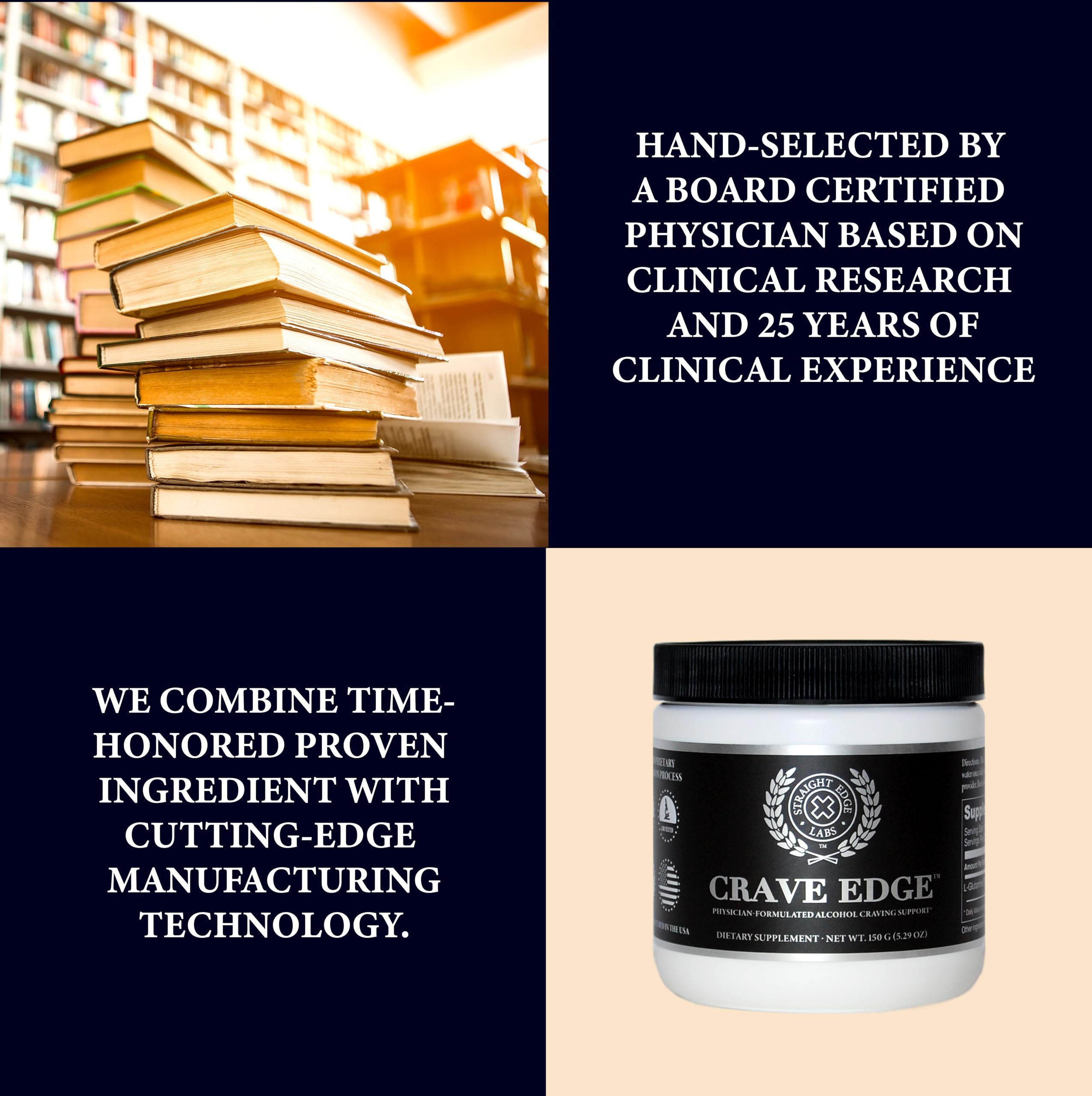 Compact Crave Edge packaging ideal for travel.