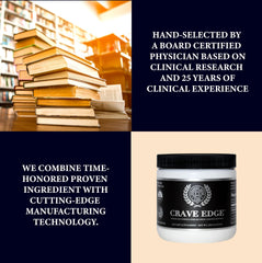 Compact Crave Edge packaging ideal for travel.