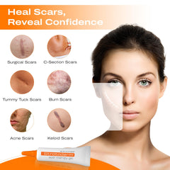 Strataderm gel on old and new scar shows versatile scar management.