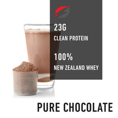 Strength Genesis Pur Zealander whey chocolate label close up