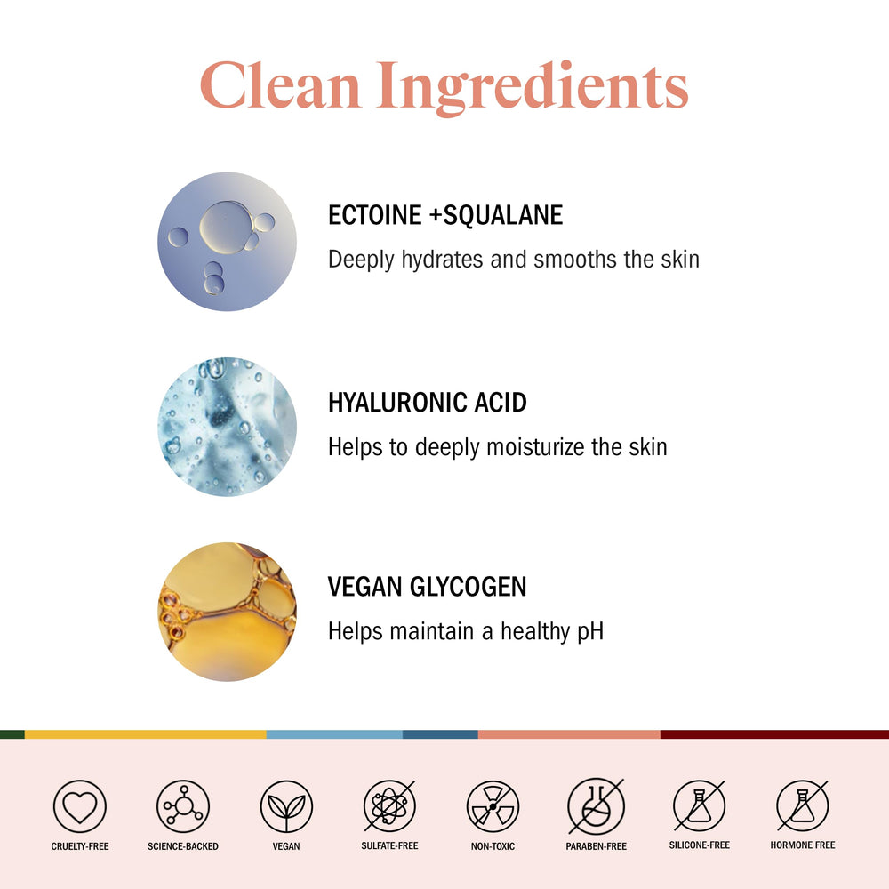 STRIPES Vag Honor Hydrating Gel with Hyaluronic Acid visual of skin soothing benefits.