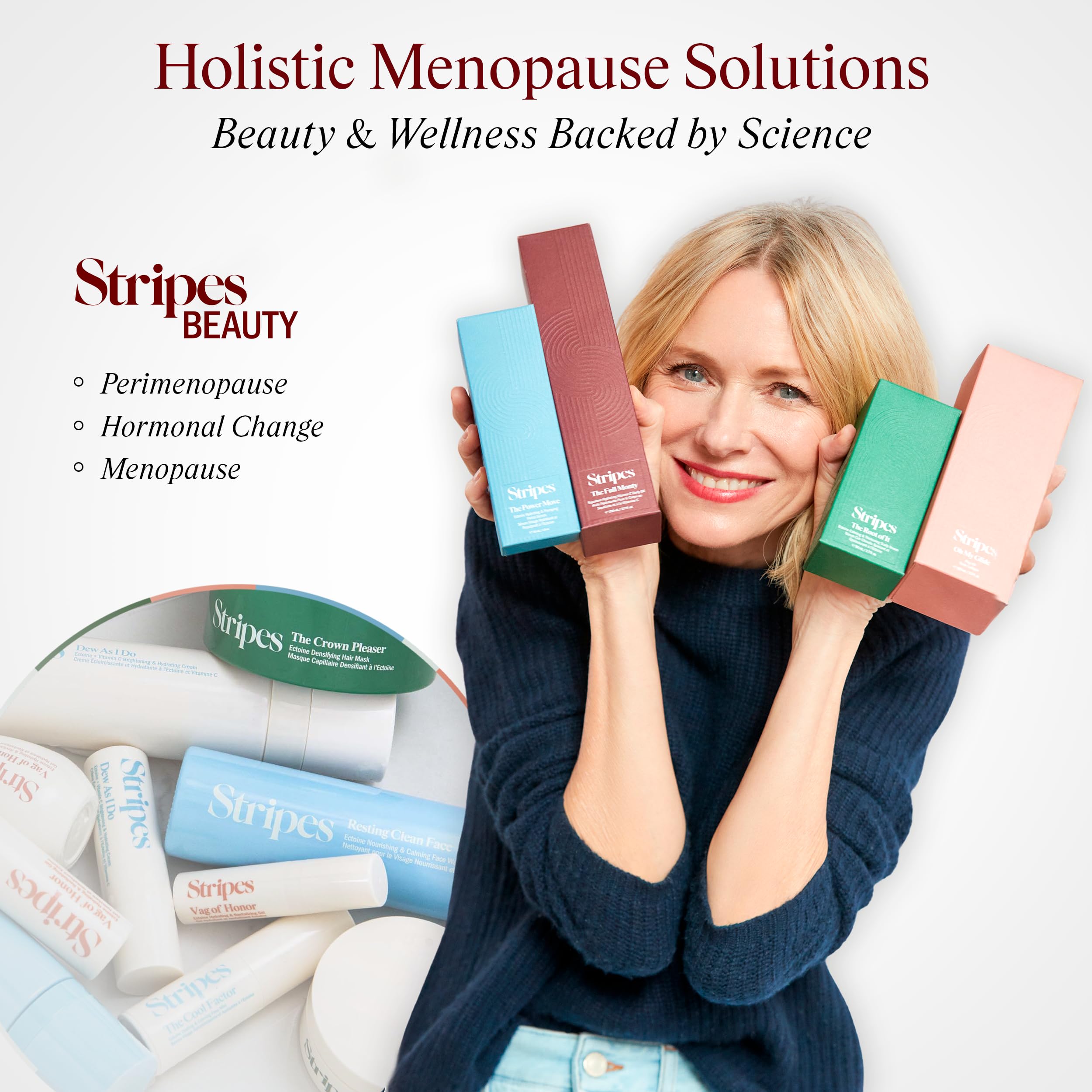 STRIPES Vag Honor Hydrating Gel jar with leafy plant graphics signaling natural ingredients.