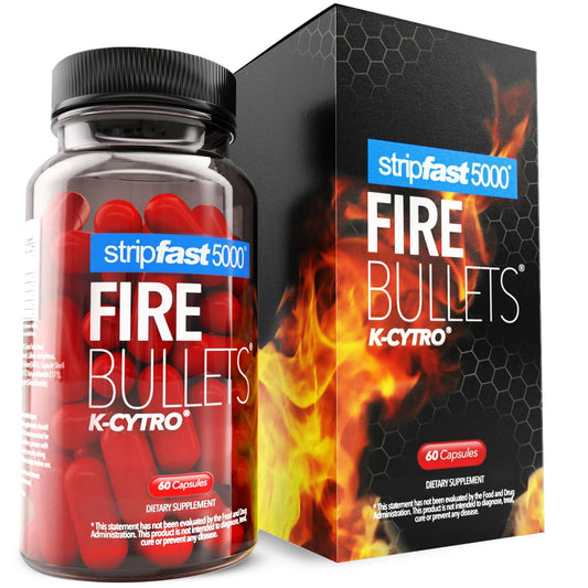Fire Bullets bottle with K-CYTRO capsules ready for energy