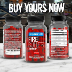 Box packaging of Fire Bullets highlighting key features