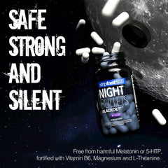 Stripfast5000 Night Bullets label detail showing vegan and halal-safe claims.