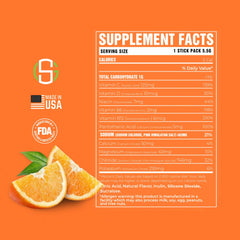 Strokes Gained Hydration orange label highlights sodium and potassium content.