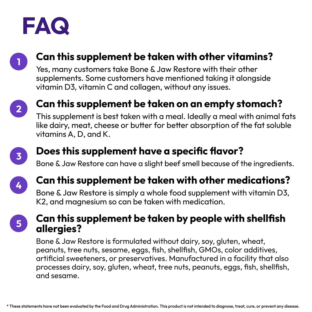 Closeup of vitamin D3, K2, and magnesium blend in Strong Jaw.