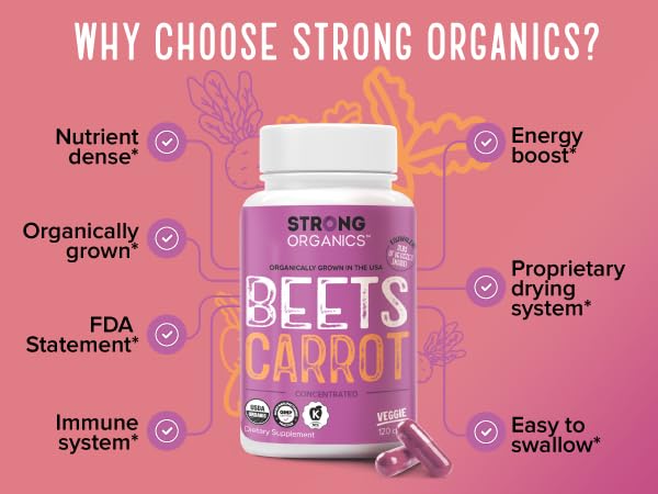 USA-grown farm imagery reflecting Strong Organics commitment to quality