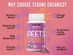 USA-grown farm imagery reflecting Strong Organics commitment to quality