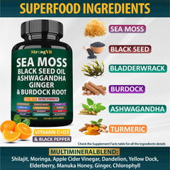 StrongVit ashwagandha-ginger capsules highlight a herbal blend for on-the-go wellness