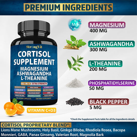 StrongVit capsules closeup highlighting high-potency sleep support.