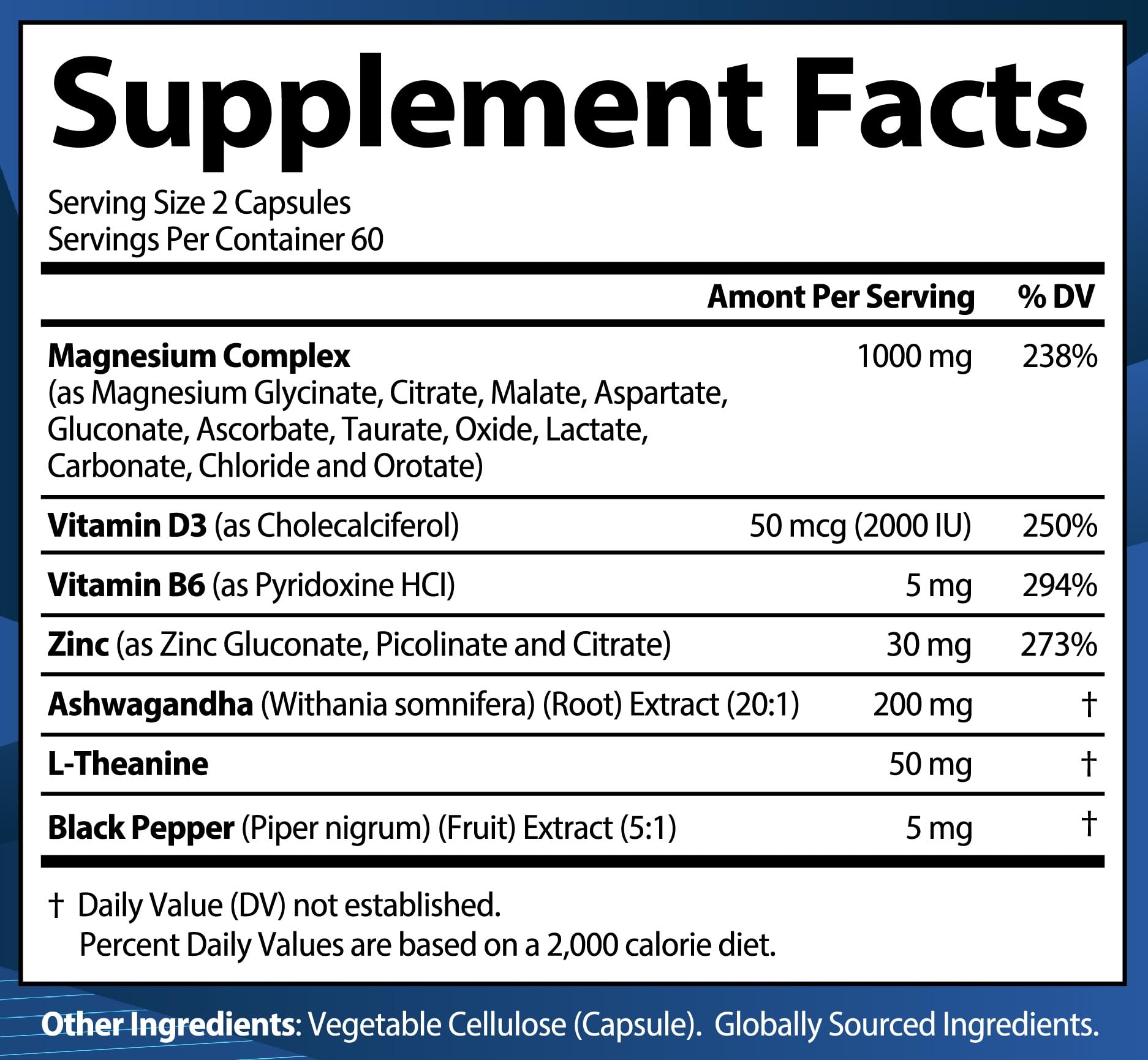 StrongVit 60-day supply packaging with two capsules daily label.