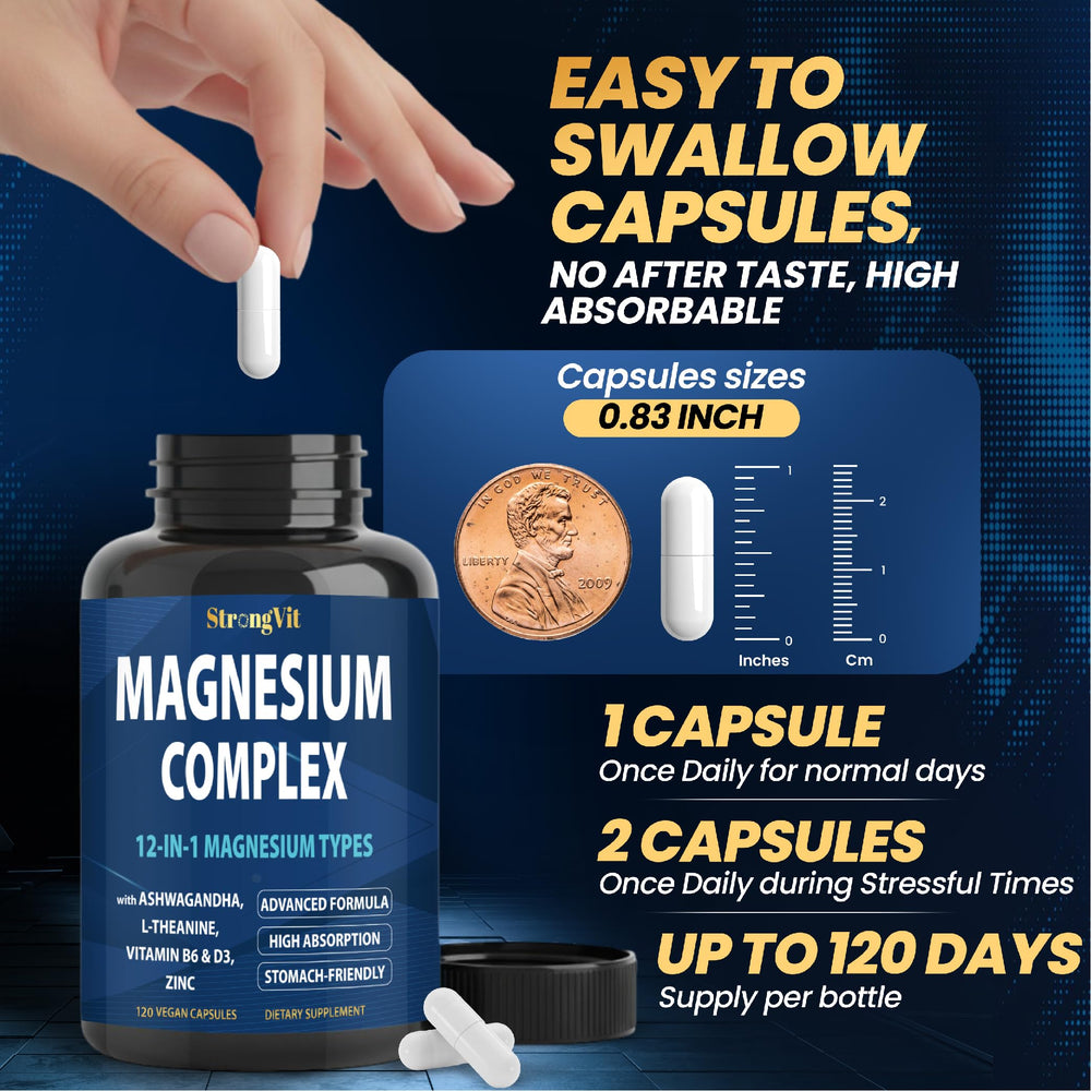 StrongVit easy-swallow capsule close-up emphasizing capsule design.