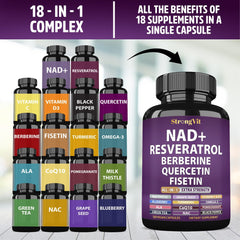 StrongVit vegan GMO-free gluten-free label on packaging emphasizing clean capsules