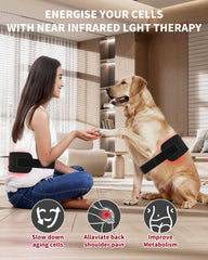 STRONIC red light therapy belt USB powered for portable at-home sessions.