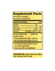 STS Home Omega-3 lemon flavor packaging for tastier fish oil intake