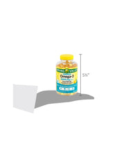 STS Home Omega-3 softgels on spoon illustrating easy daily dosage