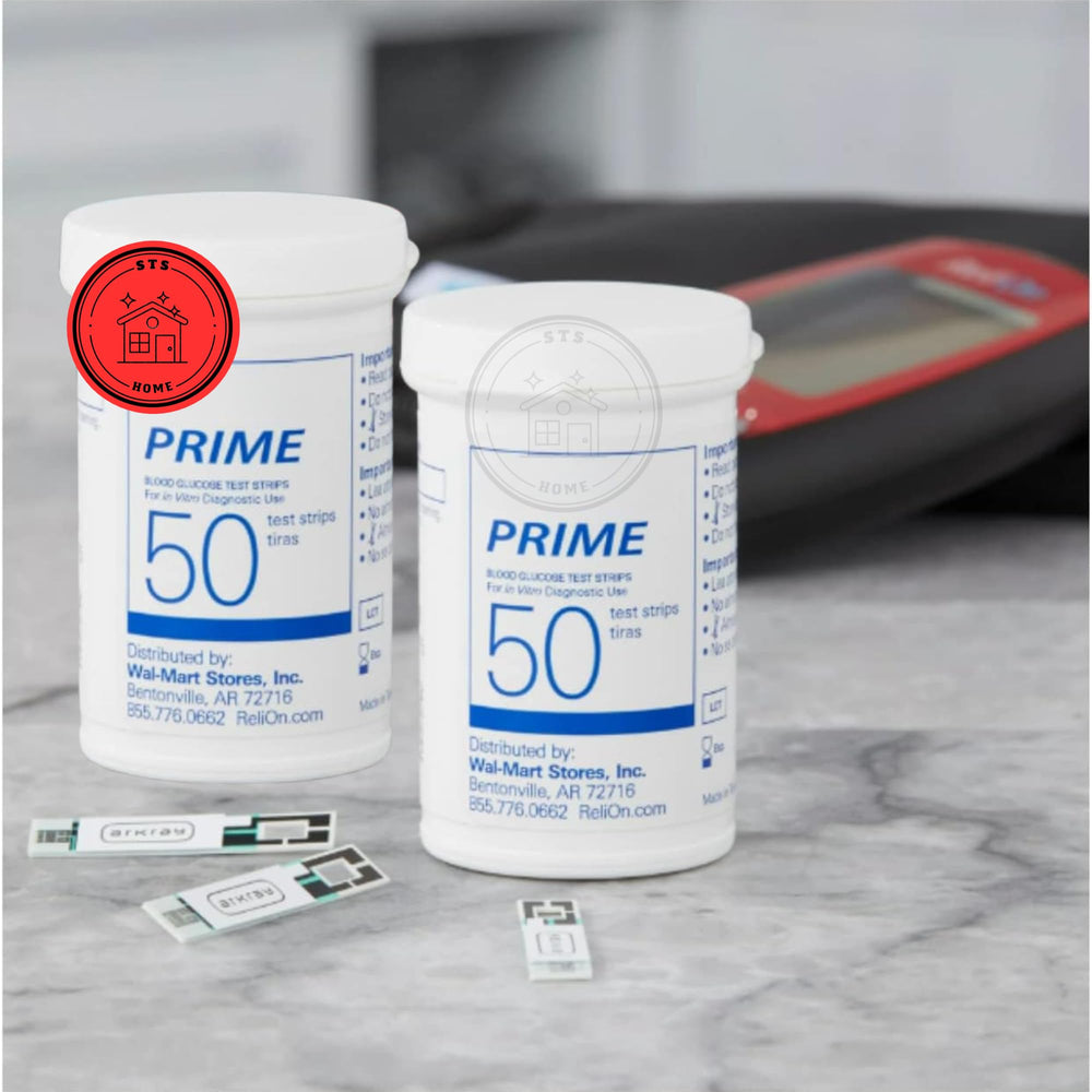 Palm testing with Prime Test Strips for convenient use.