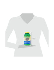Measured dosage visuals with bottle displaying 600 mg per tablet