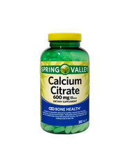 Pile of STS Home calcium citrate 600 mg tablets ready for daily use
