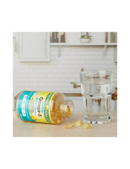 STS Home Spring Valley Omega-3 bottle label closeup highlighting lemon flavor and purity