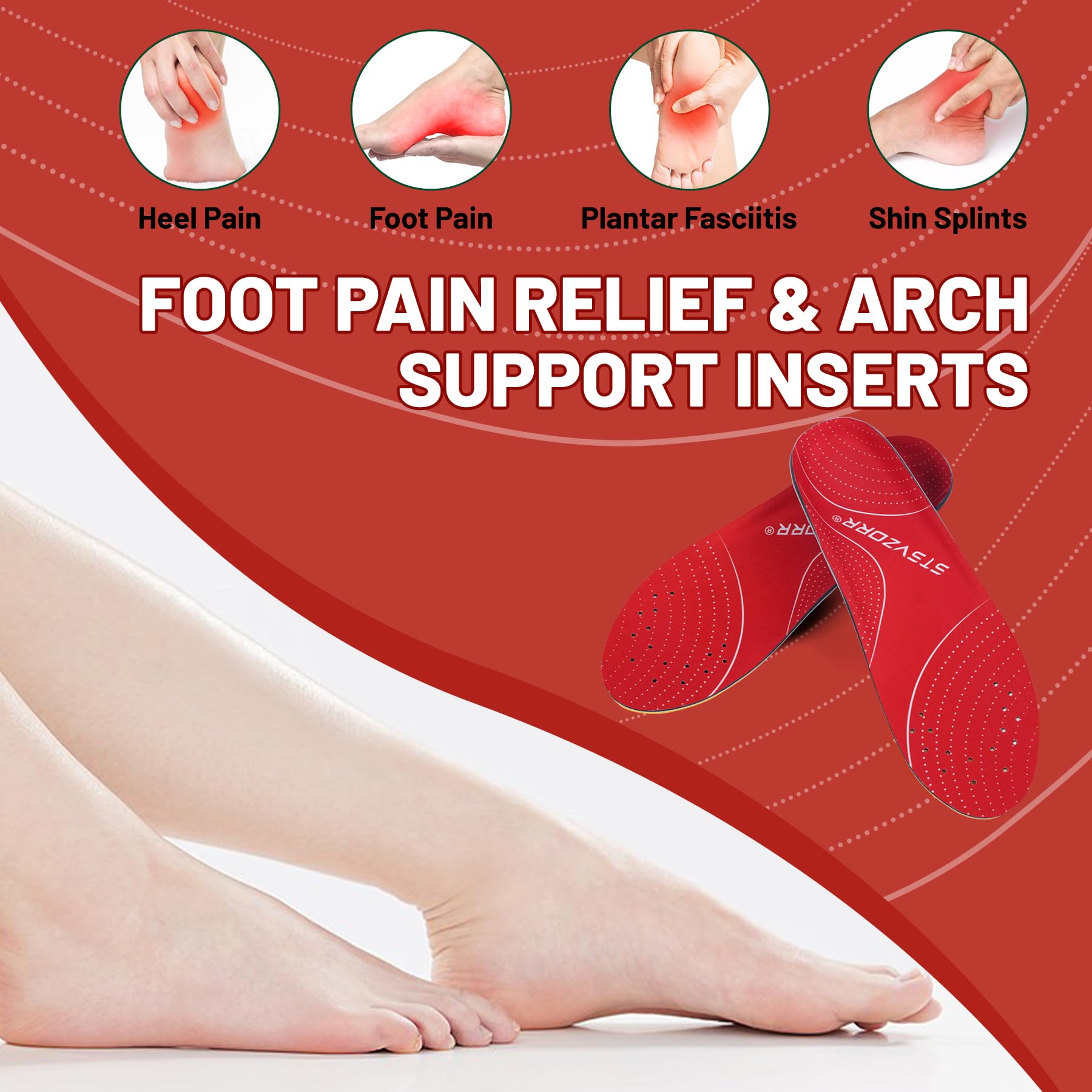STSVZORR memory foam material delivers cushioned, breathable comfort.