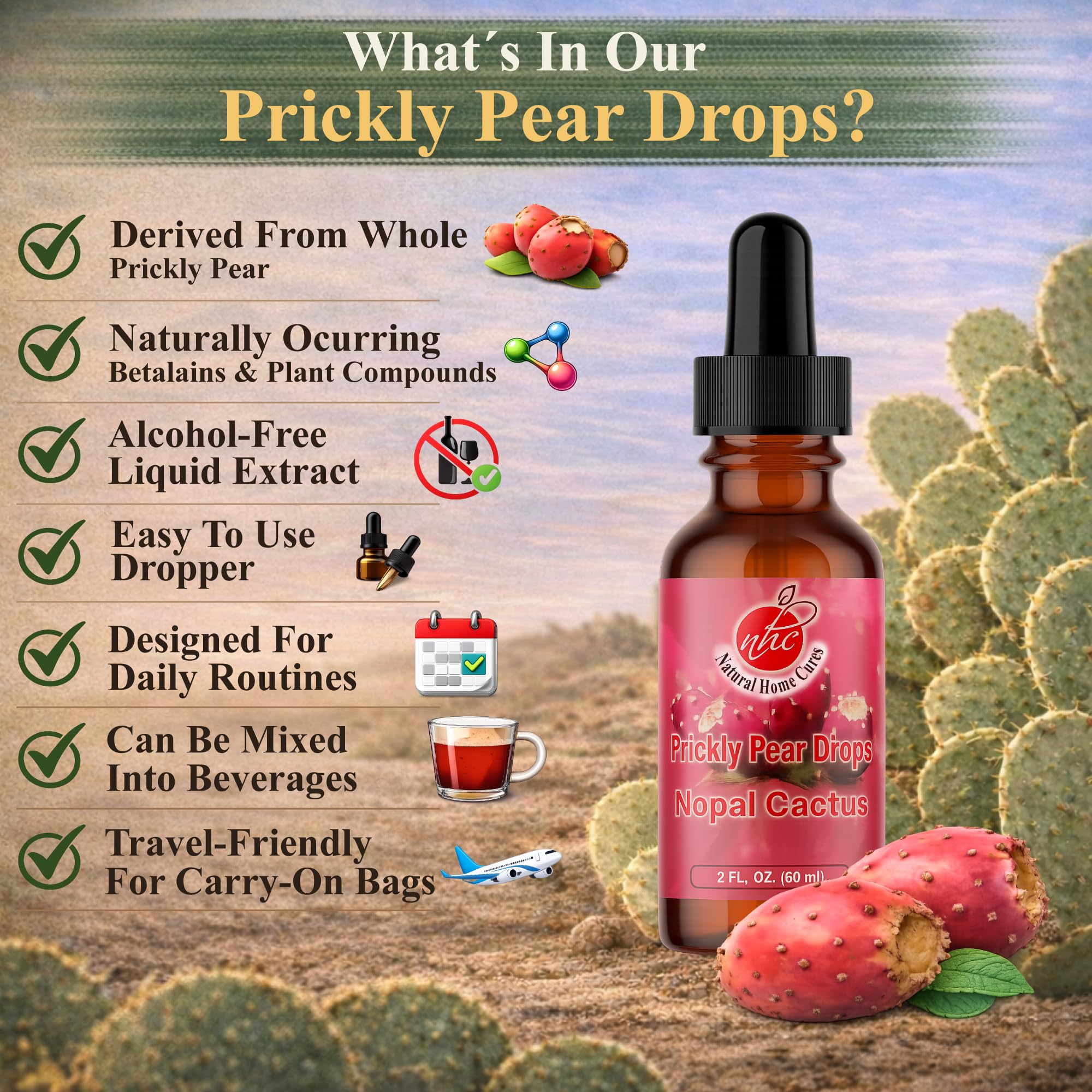 Sublingual application of drops for fast absorption