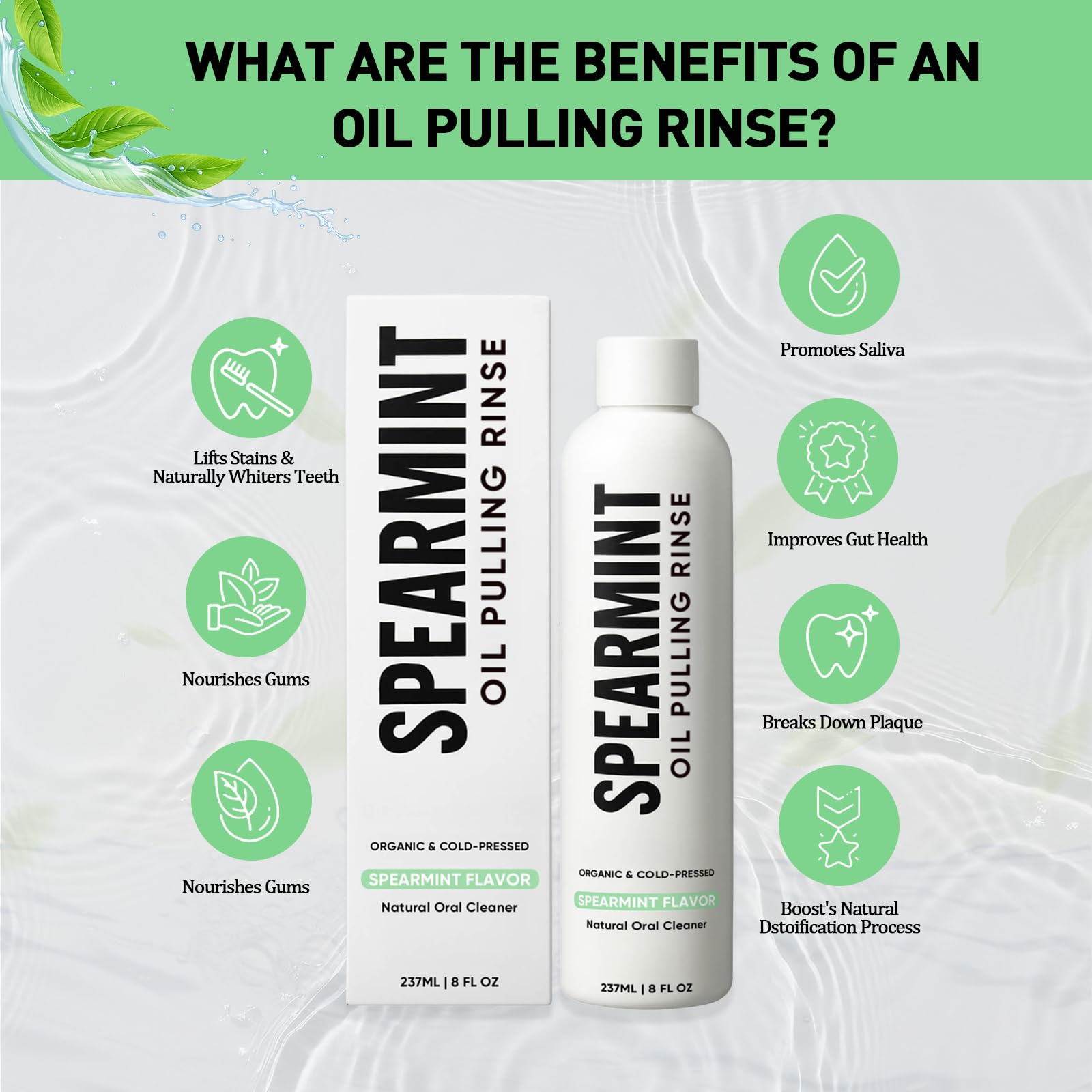 SUBMETIC Mouth rinse in glass bottle for premium packaging