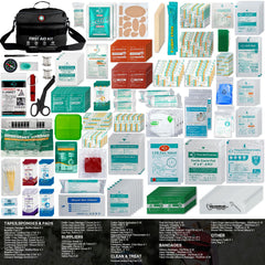 SuccorWare 435-piece medical supplies set designed for outdoor and home readiness.