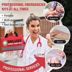 SuccorWare compact travel first aid bag designed for on-the-go safety.