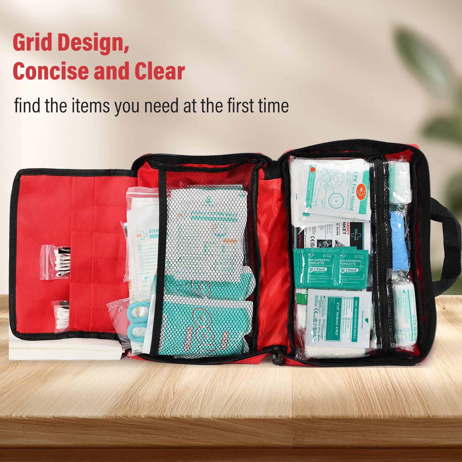 SuccorWare emergency blanket provides warmth in outdoor or unexpected conditions.