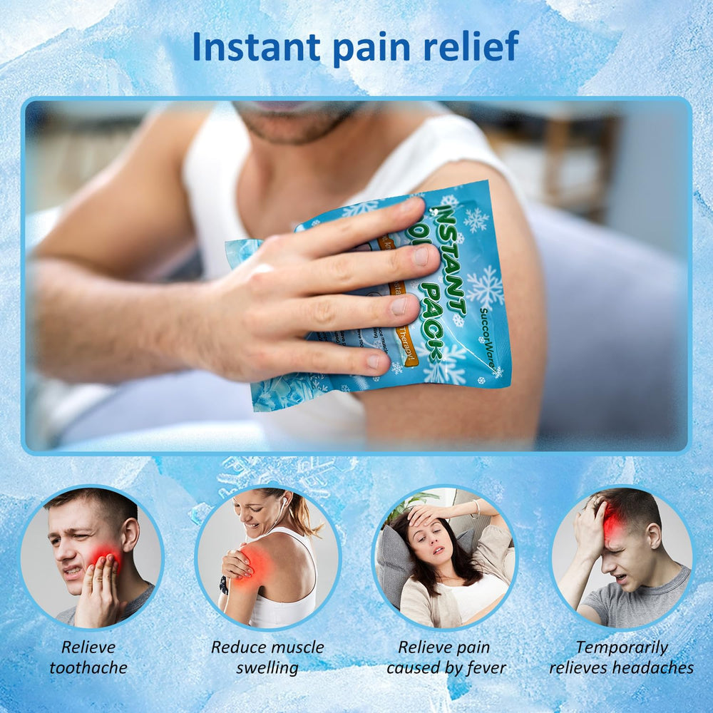 SuccorWare fold-and-activate ice pack demonstrates quick cooling activation.