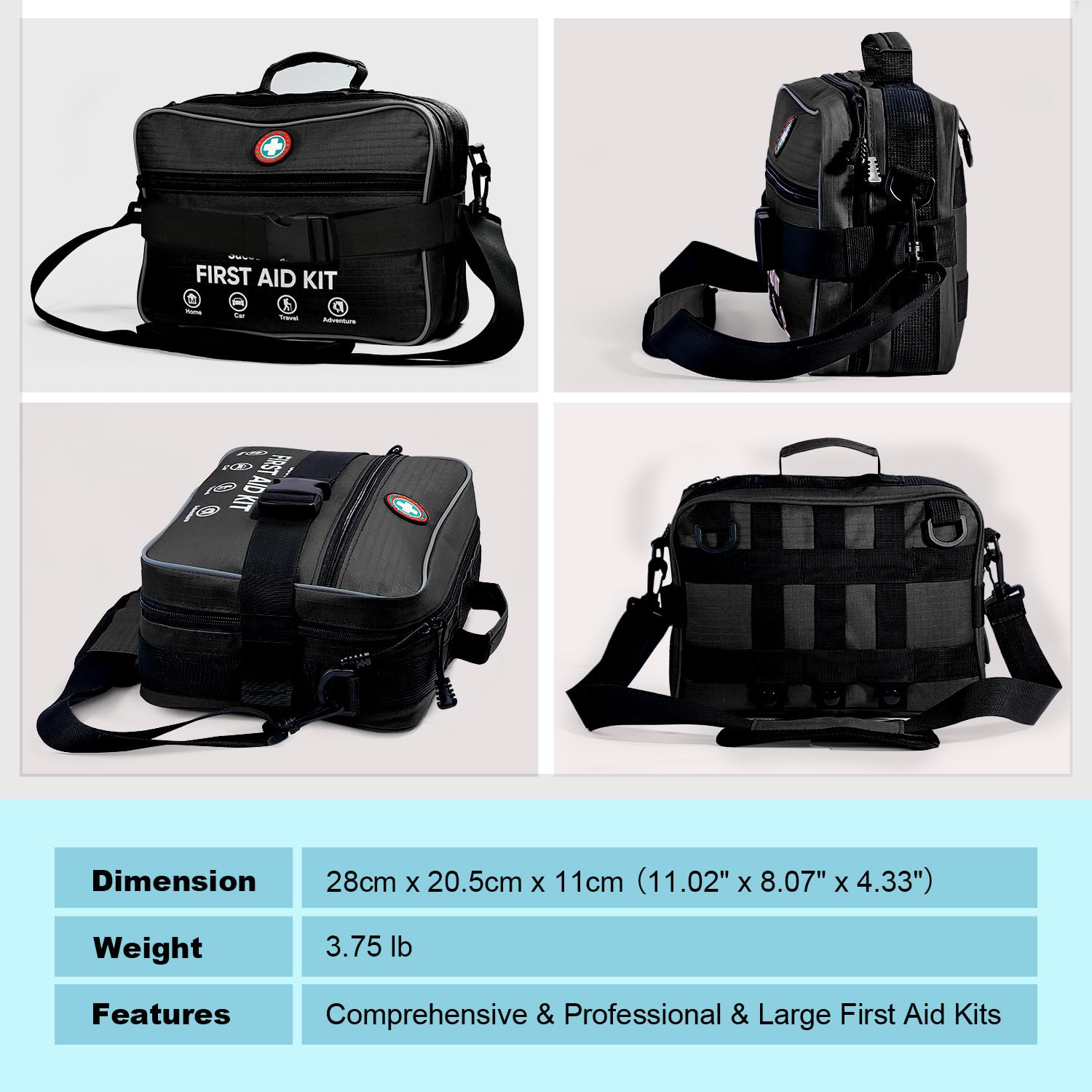 SuccorWare outdoor emergency kit ready for camping, backpacking, and travel.