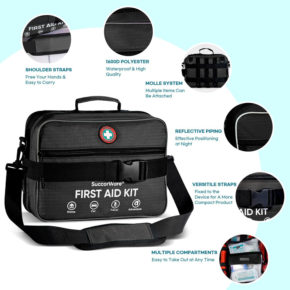 SuccorWare waterproof and abrasion-resistant bag protects supplies on rugged adventures.