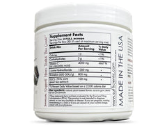 Sufficient-C powder dissolving in water with lemon-peach aroma