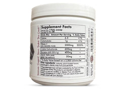 Sufficient-C lemon peach ingredients close-up with L-lysine and bromelain
